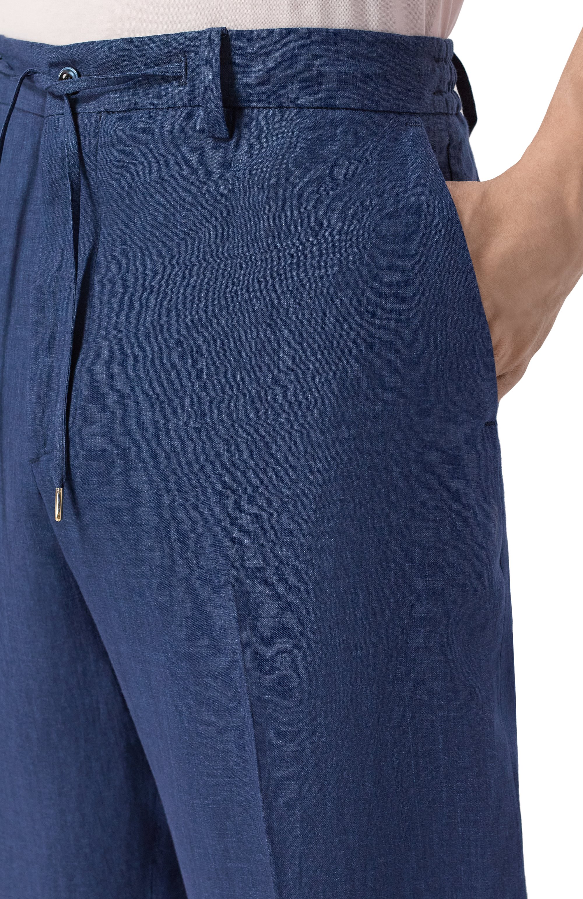 Льняные брюки ANDREA CAMPAGNA, арт. C0VENTSLFSAC/300118, фото 5