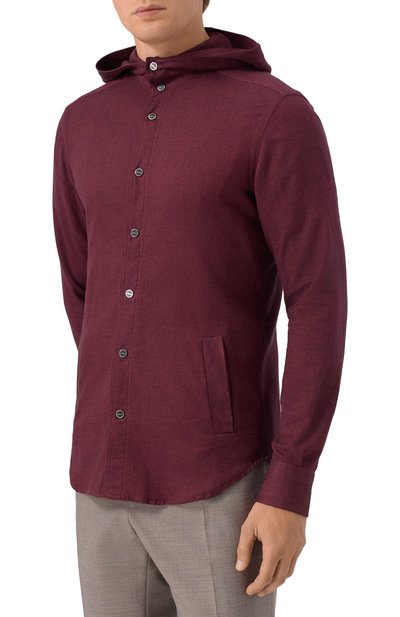 Рубашка из хлопка и лиоцелла KITON, арт. UMCMARH0944008, фото 3