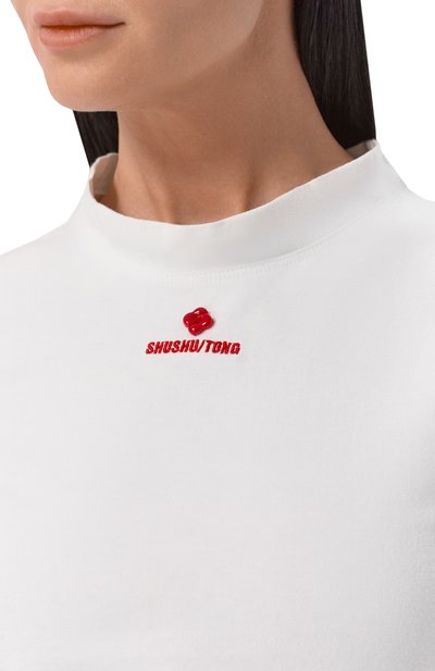 Хлопковая футболка SHUSHU/TONG, арт. FSDFT004/C0T001, фото 5
