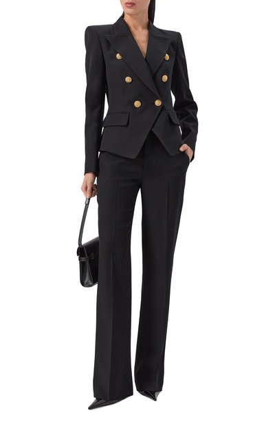 Шерстяные брюки BALMAIN, арт. GF1PN220/WC09, фото 2