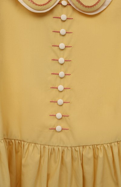 Хлопковое платье GUCCI, арт. 615237 ZAEFE, фото 3