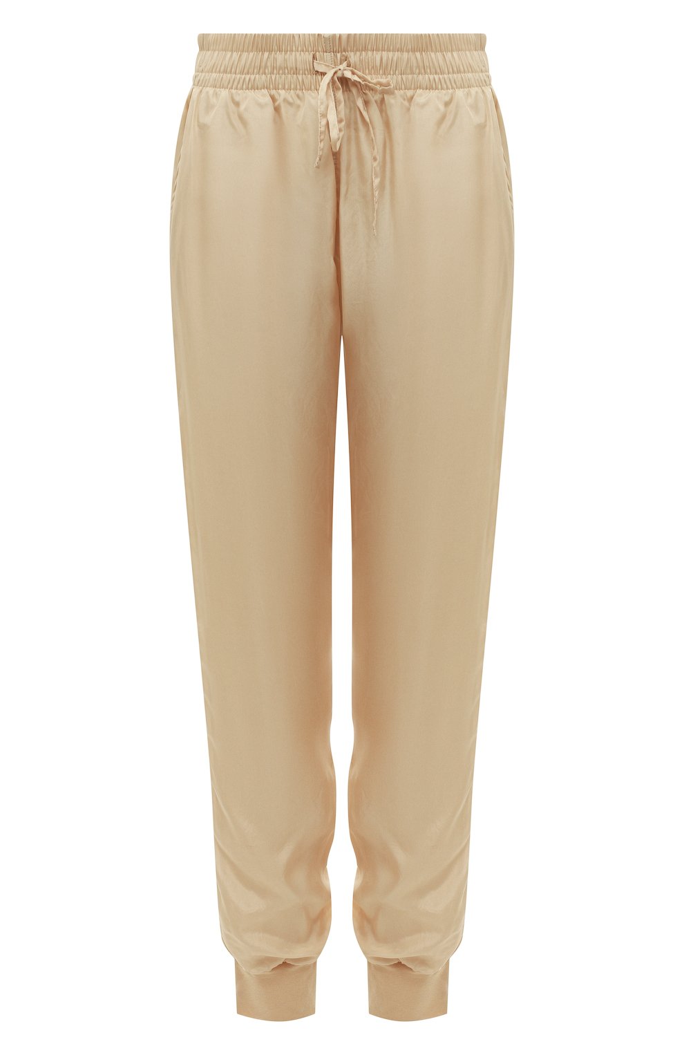 Джоггеры из шелка и хлопка DRIES VAN NOTEN кремового цвета по цене 64150 руб., арт. 221-011115-4627, фото 1 Джоггеры из шелка и хлопка DRIES VAN NOTEN, арт. 221-011115-4627, фото 1