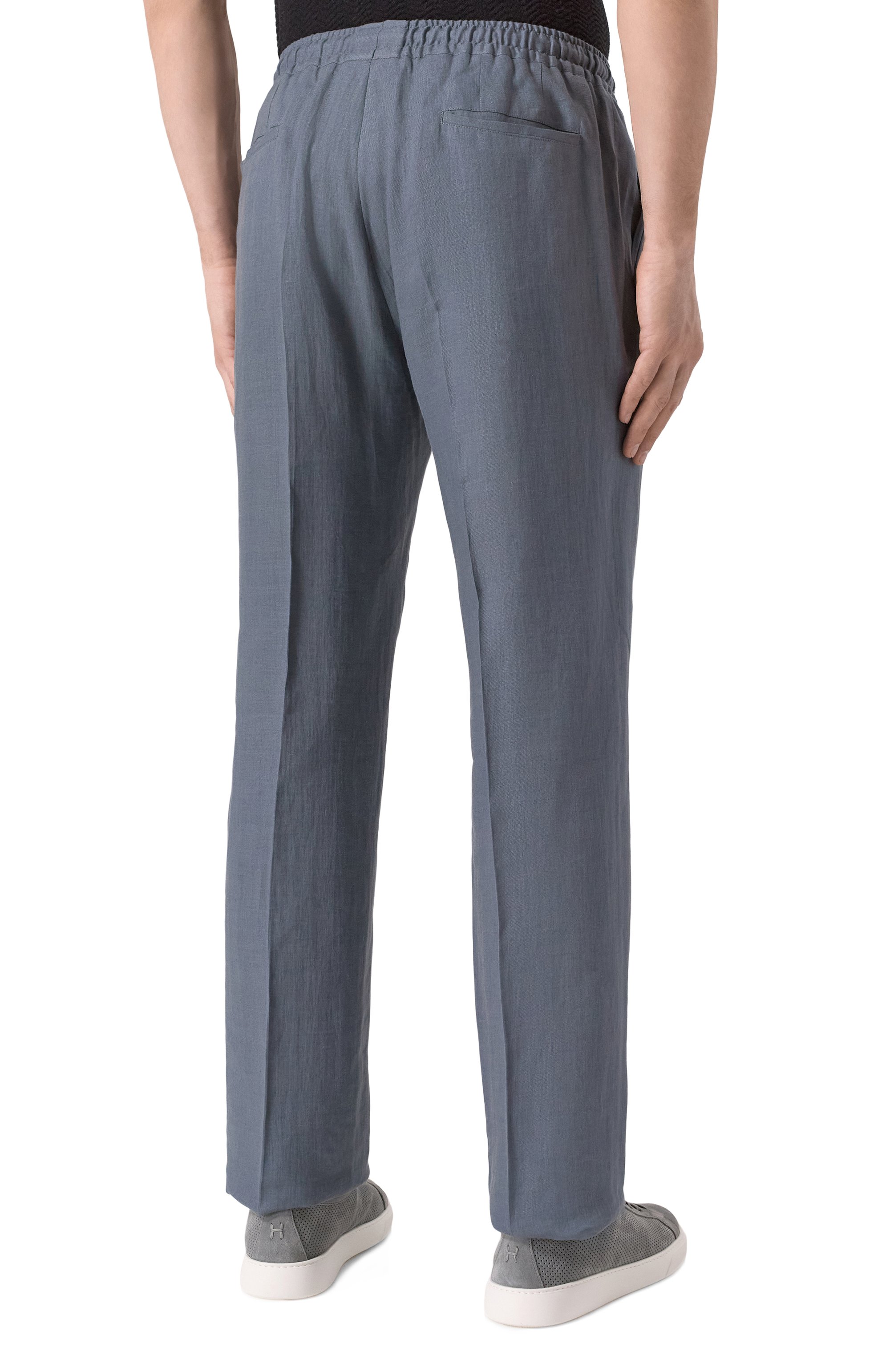 Льняные брюки KITON, арт. UPN01H0928620, фото 4