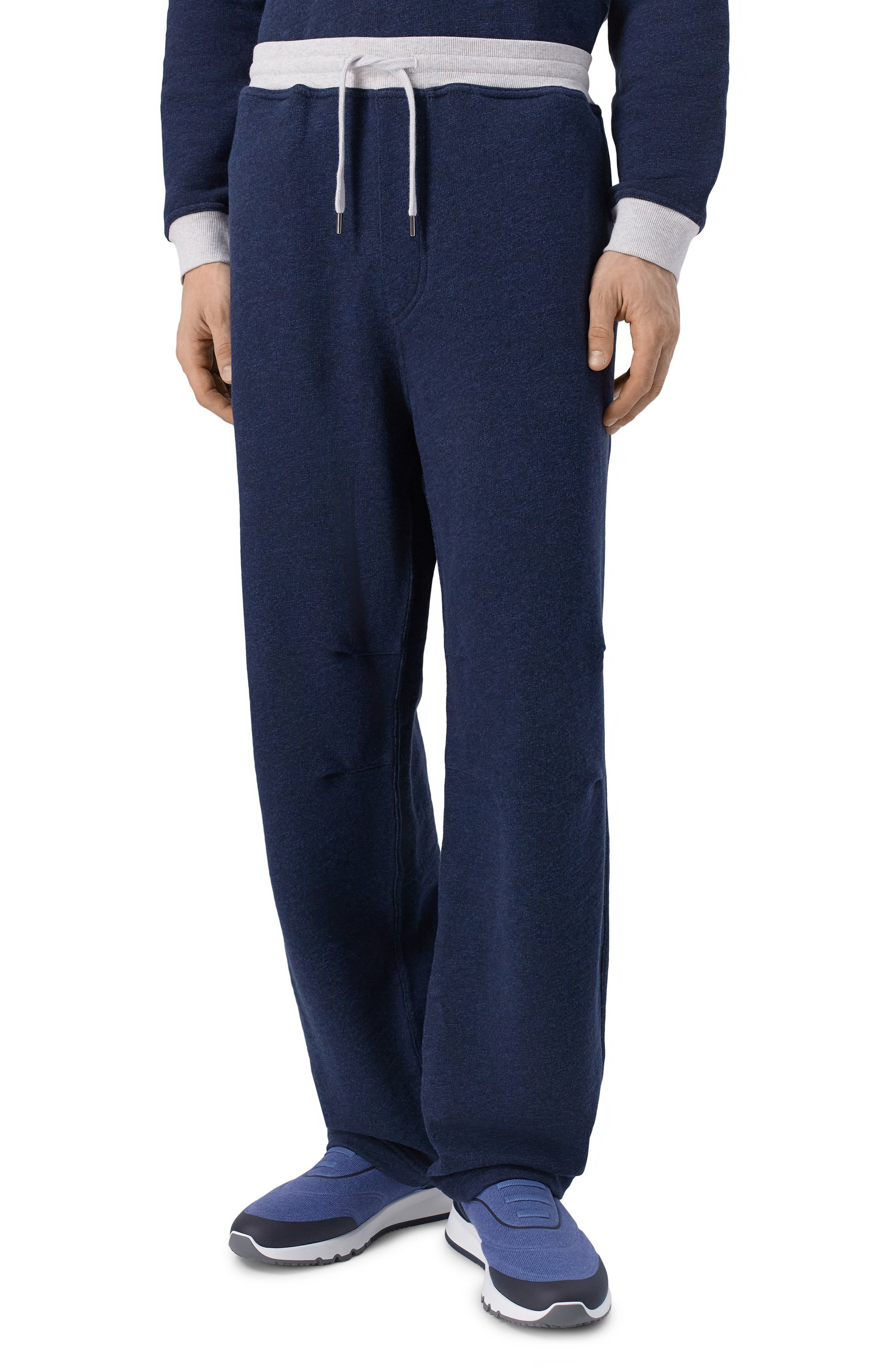 Брюки из хлопка и льна BRUNELLO CUCINELLI, арт. MR8313381G, фото 3