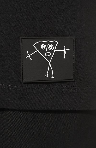 Хлопковая футболка PLAN C черного цвета по цене 22500 руб., арт. THCJE01JHU/TJ002, фото 5 Хлопковая футболка PLAN C, арт. THCJE01JHU/TJ002, фото 5