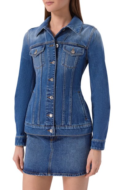 Джинсовая куртка DOLCE & GABBANA синего цвета по цене 191500 руб., арт. F9T00D/G80C5, фото 3 Джинсовая куртка DOLCE & GABBANA, арт. F9T00D/G80C5, фото 3