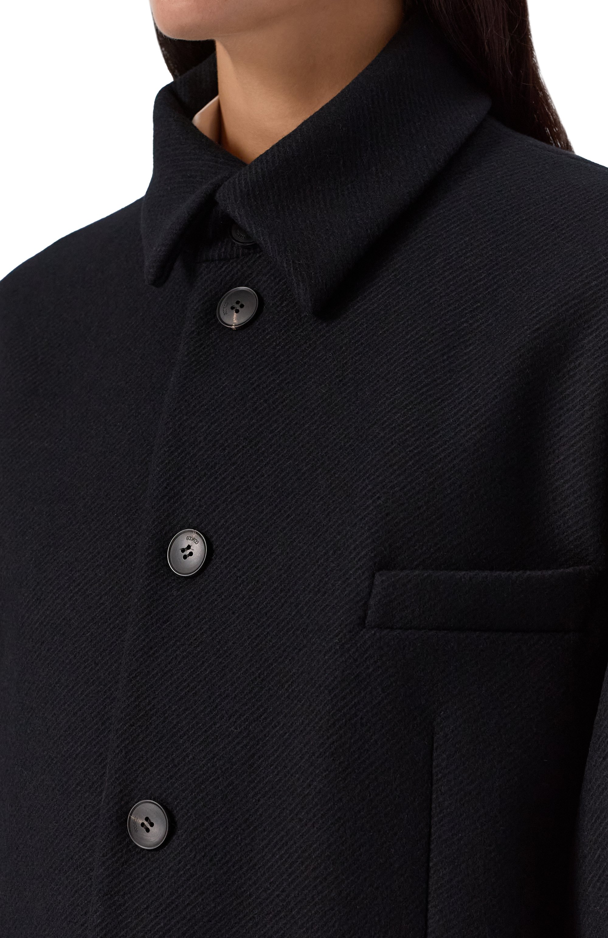 Шерстяное полупальто GOOROO, арт. CT007-3002-900-SS25, фото 5