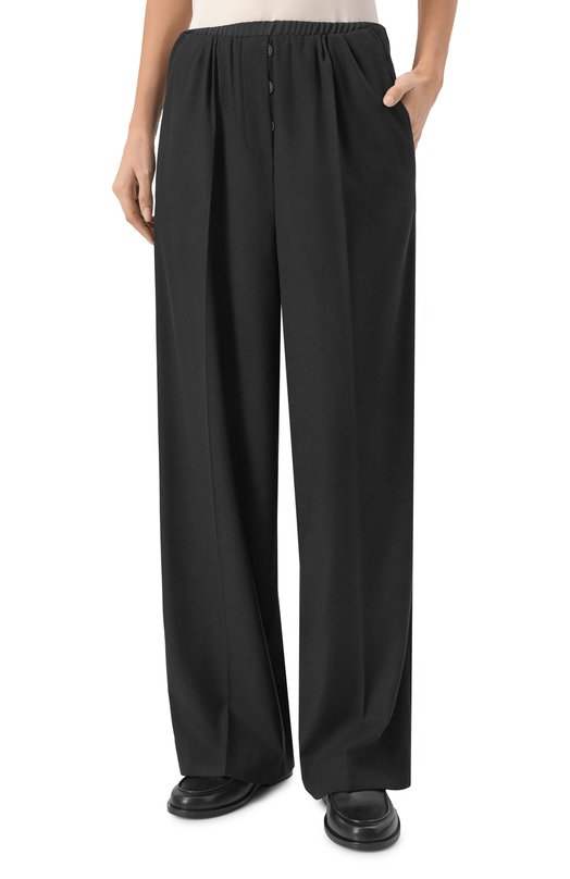 Брюки из вискозы и шерсти Dorothee Schumacher 346303 Чёрный  346303 Фото 3