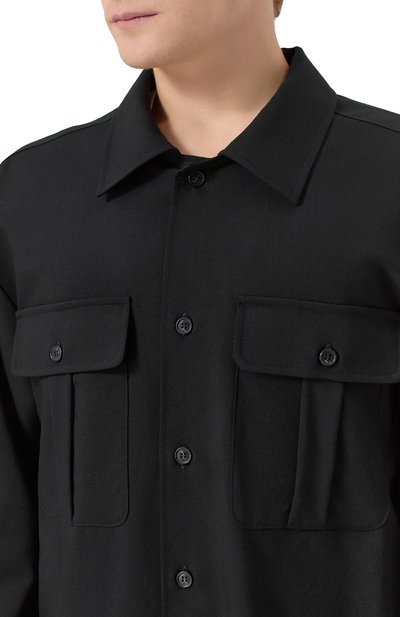 Шерстяная рубашка MM6, арт. SH2DT0036/M35622, фото 5