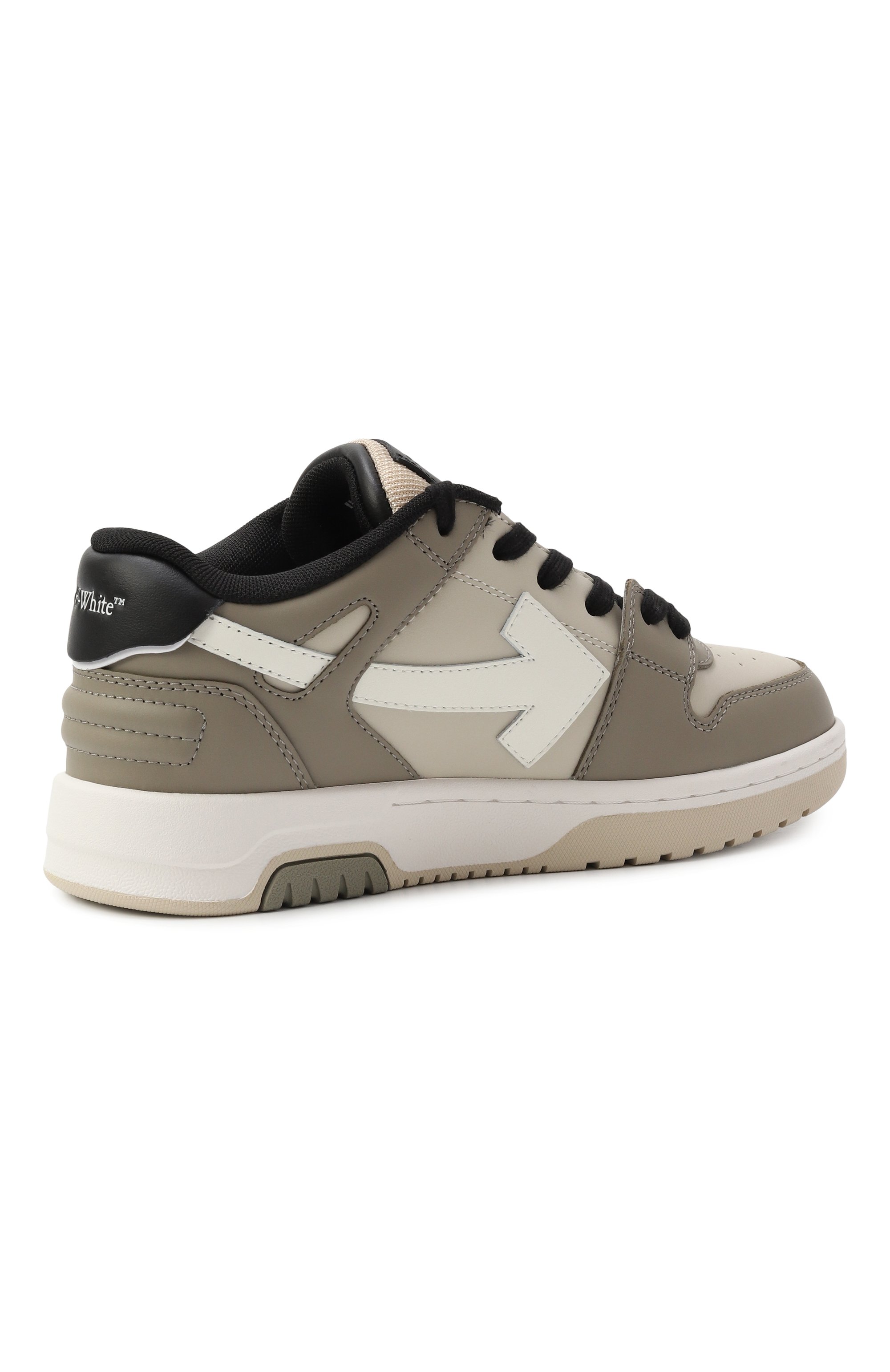 Кожаные кеды out of office OFF-WHITE, арт. 0BIA011S25LEA001/34-36, фото 3