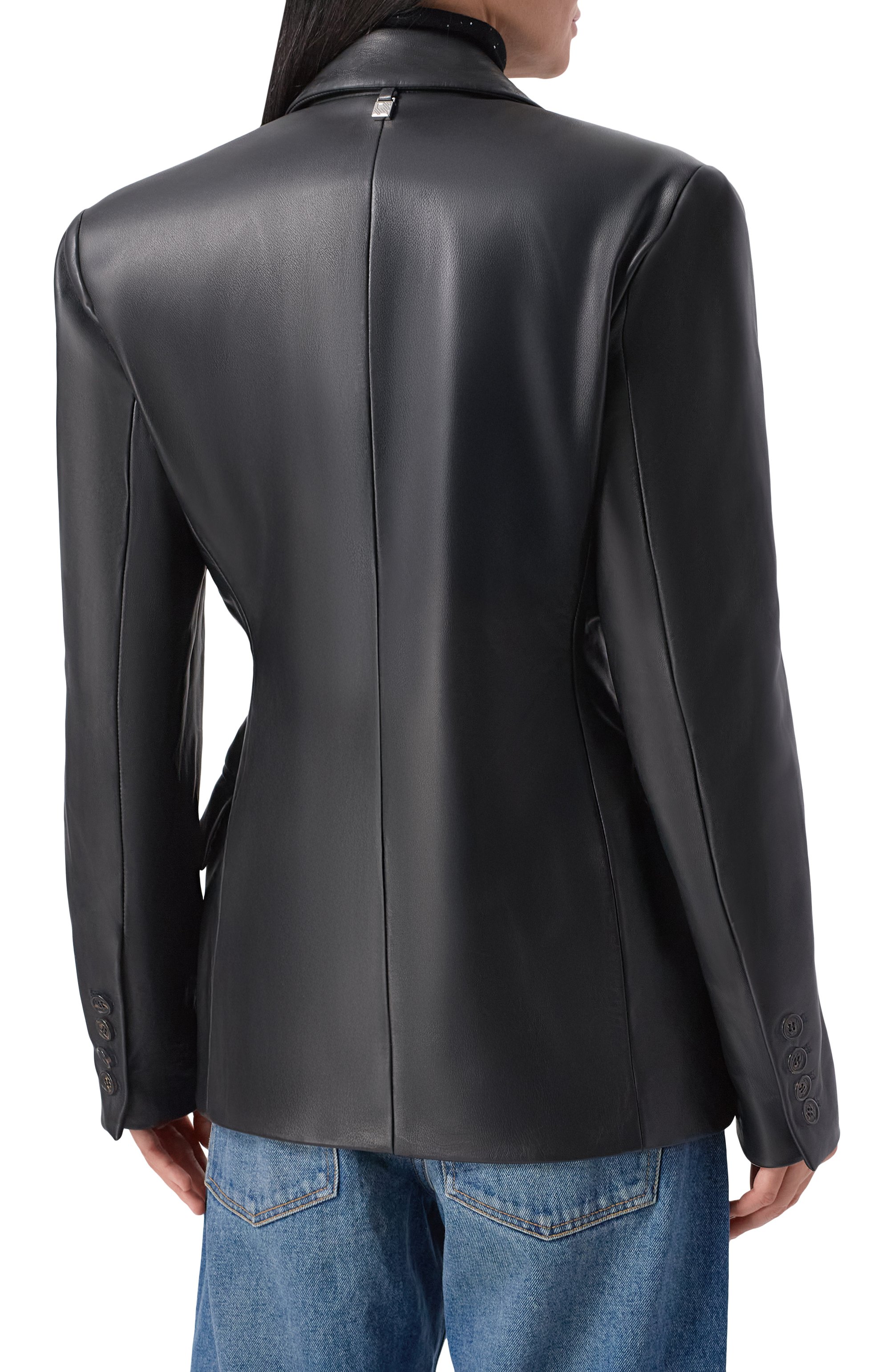 Кожаный жакет GIUSEPPE DI MORABITO, арт. 05FWJA096P 05351, фото 4