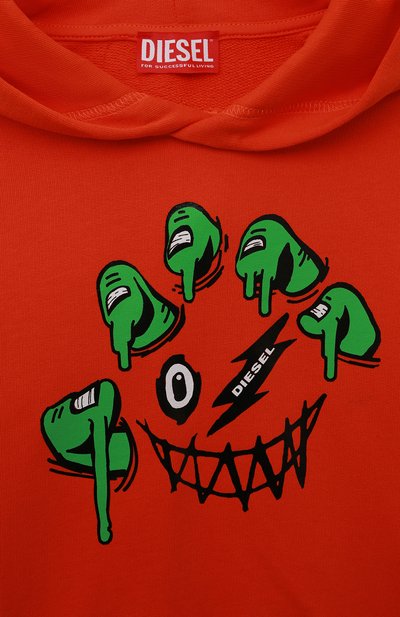 Хлопковое худи DIESEL, арт. J00960-00YI8, фото 3