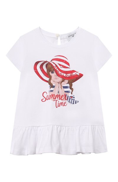 Хлопковая футболка MONNALISA, арт. 317613P2., фото 1