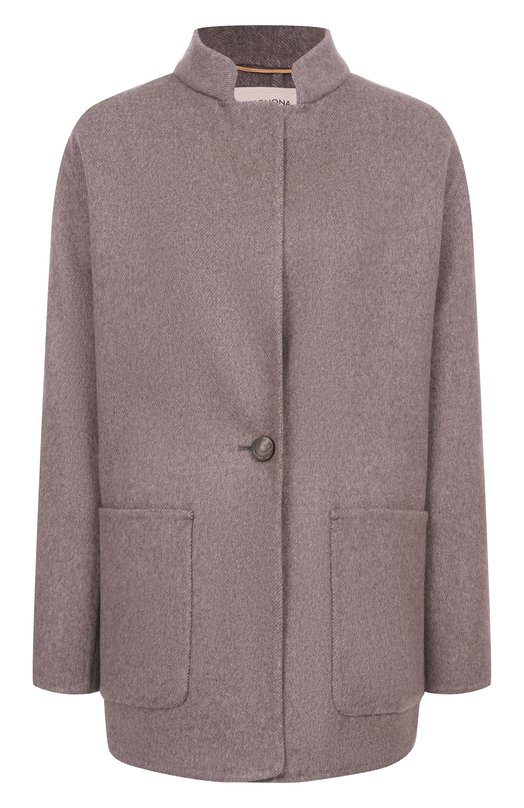 Кашемировое полупальто Agnona TF1005E/D7028E Бежевый TF1005E/D7028E