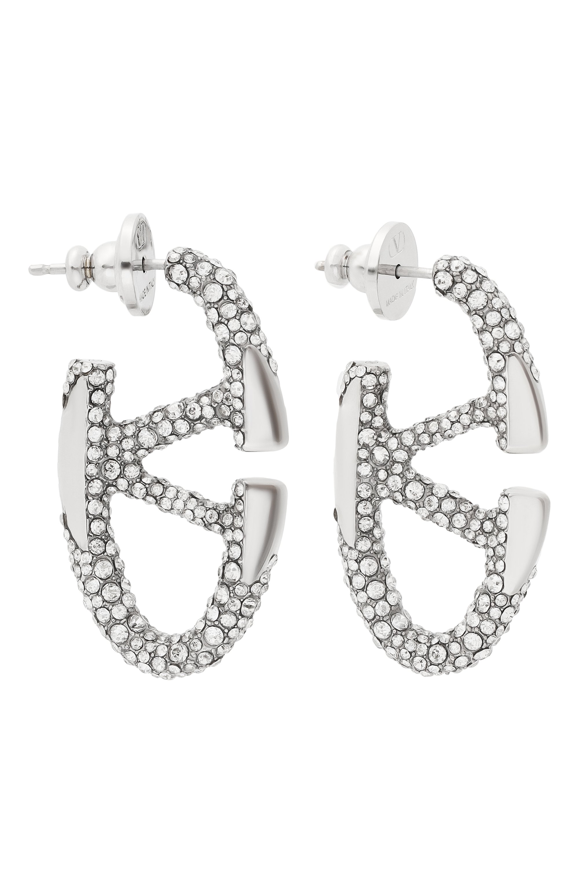 Серьги VALENTINO серебряного цвета по цене 92400 руб., арт. 5W0J0V85/HXL, фото 1 Серьги VALENTINO, арт. 5W0J0V85/HXL, фото 1