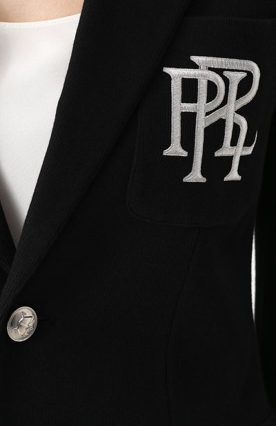 Приталенный жакет с вышитым логотипом бренда POLO RALPH LAUREN, арт. 211645540, фото 5