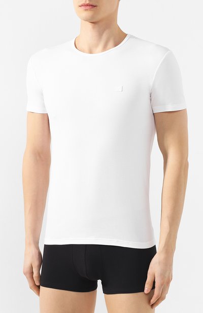 Хлопковая футболка с круглым вырезом ZEGNA, арт. N2M200010, фото 3