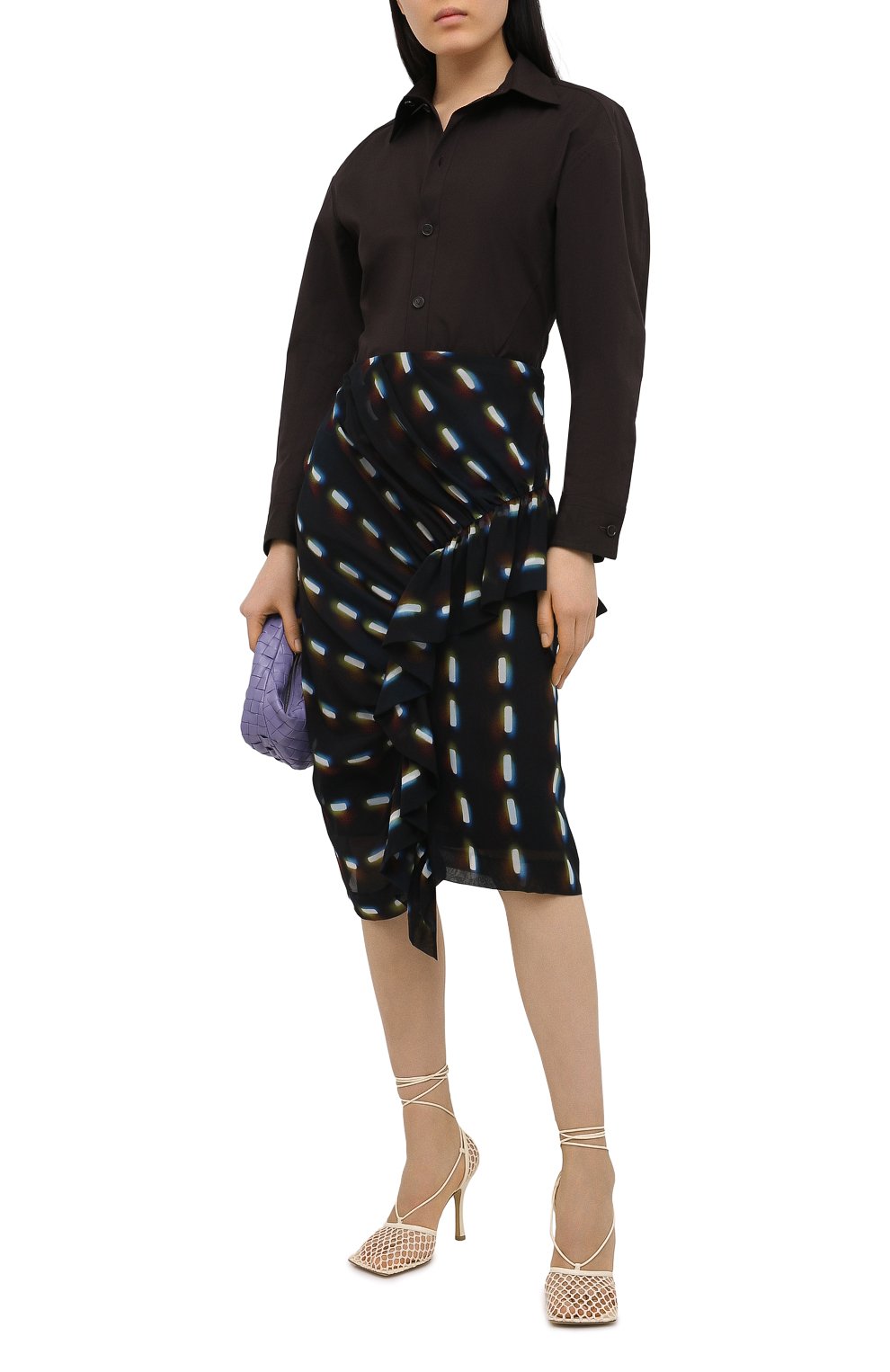 Шелковая юбка DRIES VAN NOTEN черного цвета по цене 84450 руб., арт. 211-30885-2088, фото 2 Шелковая юбка DRIES VAN NOTEN, арт. 211-30885-2088, фото 2