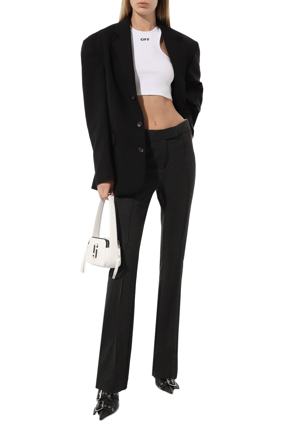 Хлопковый топ OFF-WHITE, арт. 0WAD086C99JER002, фото 2