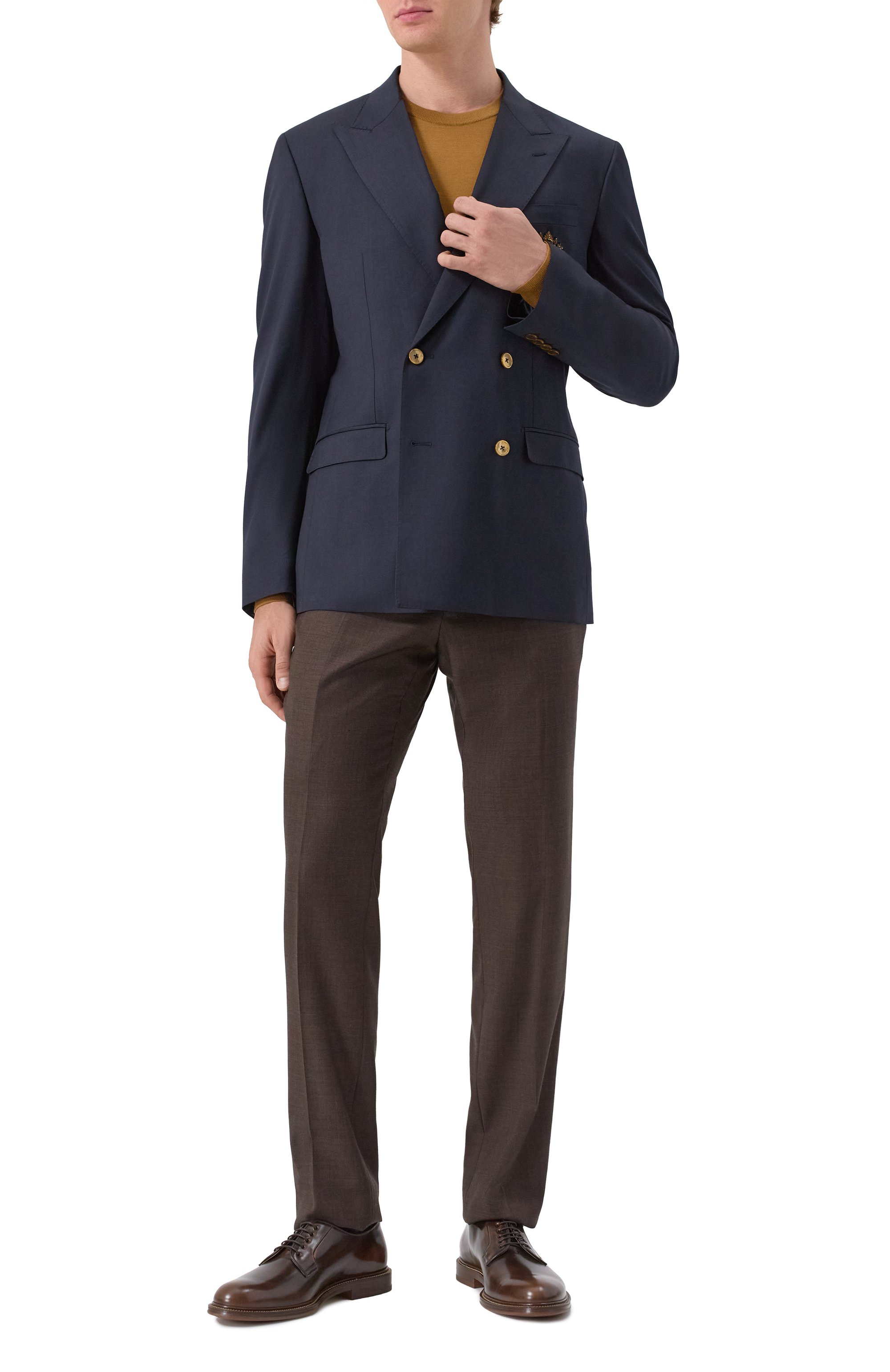 Кожаные дерби BRUNELLO CUCINELLI, арт. MZURESU724, фото 2