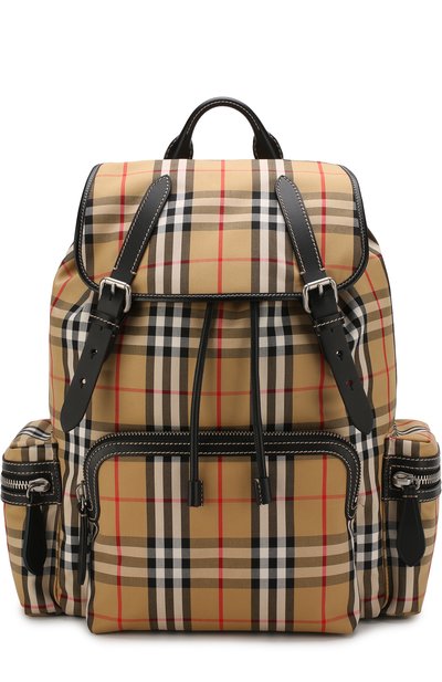 Текстильный рюкзак в клетку vintage check BURBERRY, арт. 4077392, фото 1