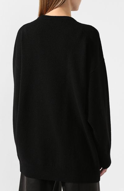 Шерстяной свитер BALENCIAGA черно-белого цвета по цене 73300 руб., арт. 620994/T4105, фото 4 Шерстяной свитер BALENCIAGA, арт. 620994/T4105, фото 4