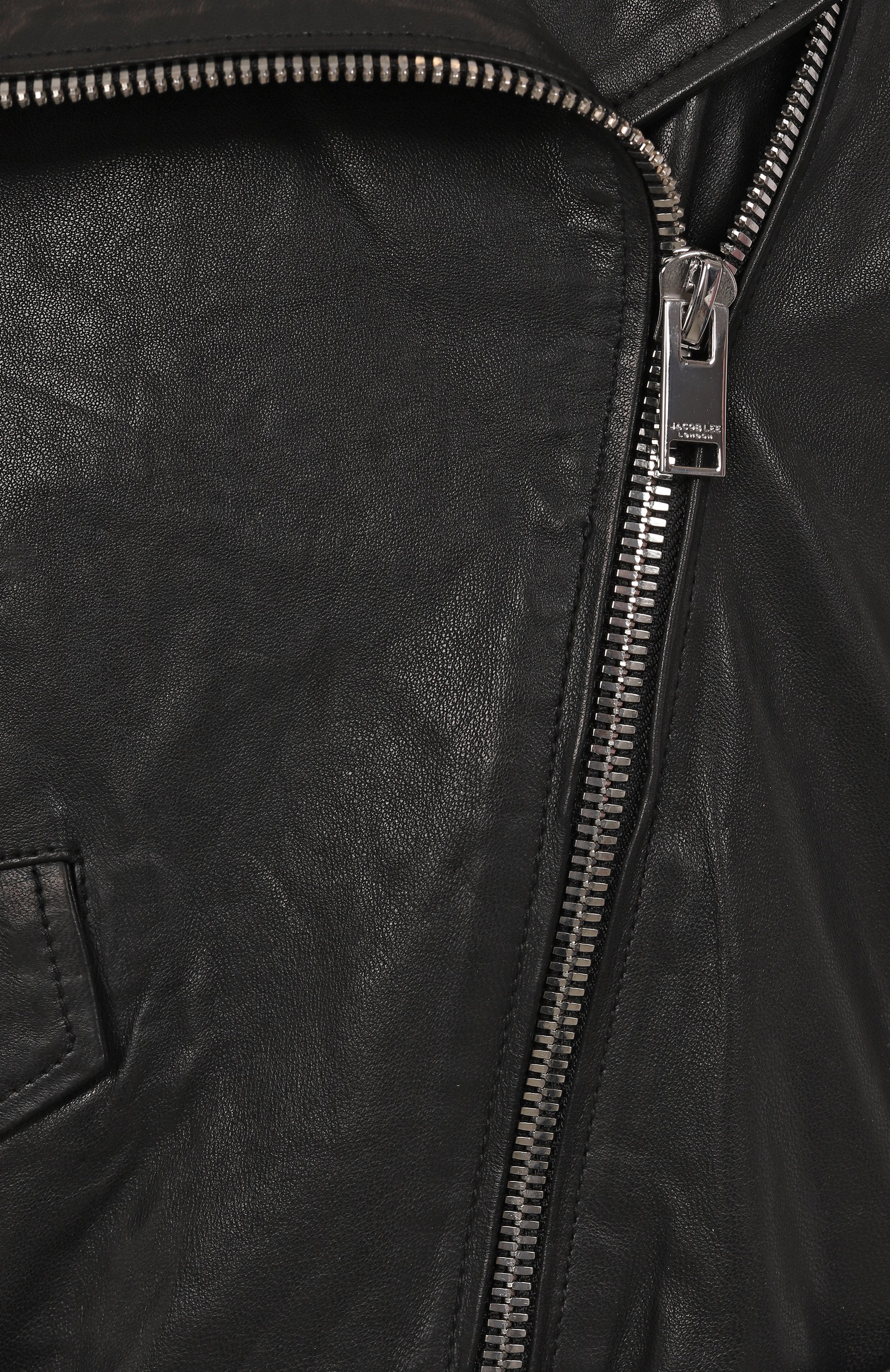 Кожаная куртка JACOB LEE черного цвета по цене 269000 руб., арт. WLJ074SS25B, фото 6 Кожаная куртка JACOB LEE, арт. WLJ074SS25B, фото 6