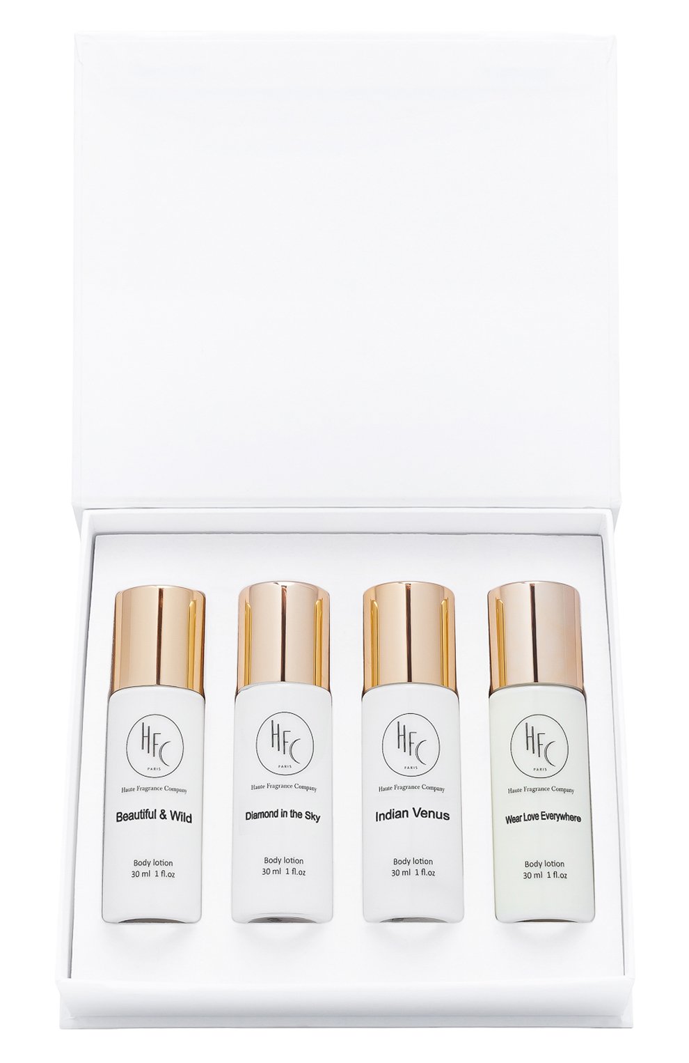 Дорожный набор женских лосьонов для тела (4x30ml) HFC, арт. 3760354920061, фото 1