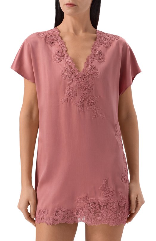 Сорочка из шелка и вискозы Marjolaine 4BON0501 Розовый  4BON0501 Фото 3