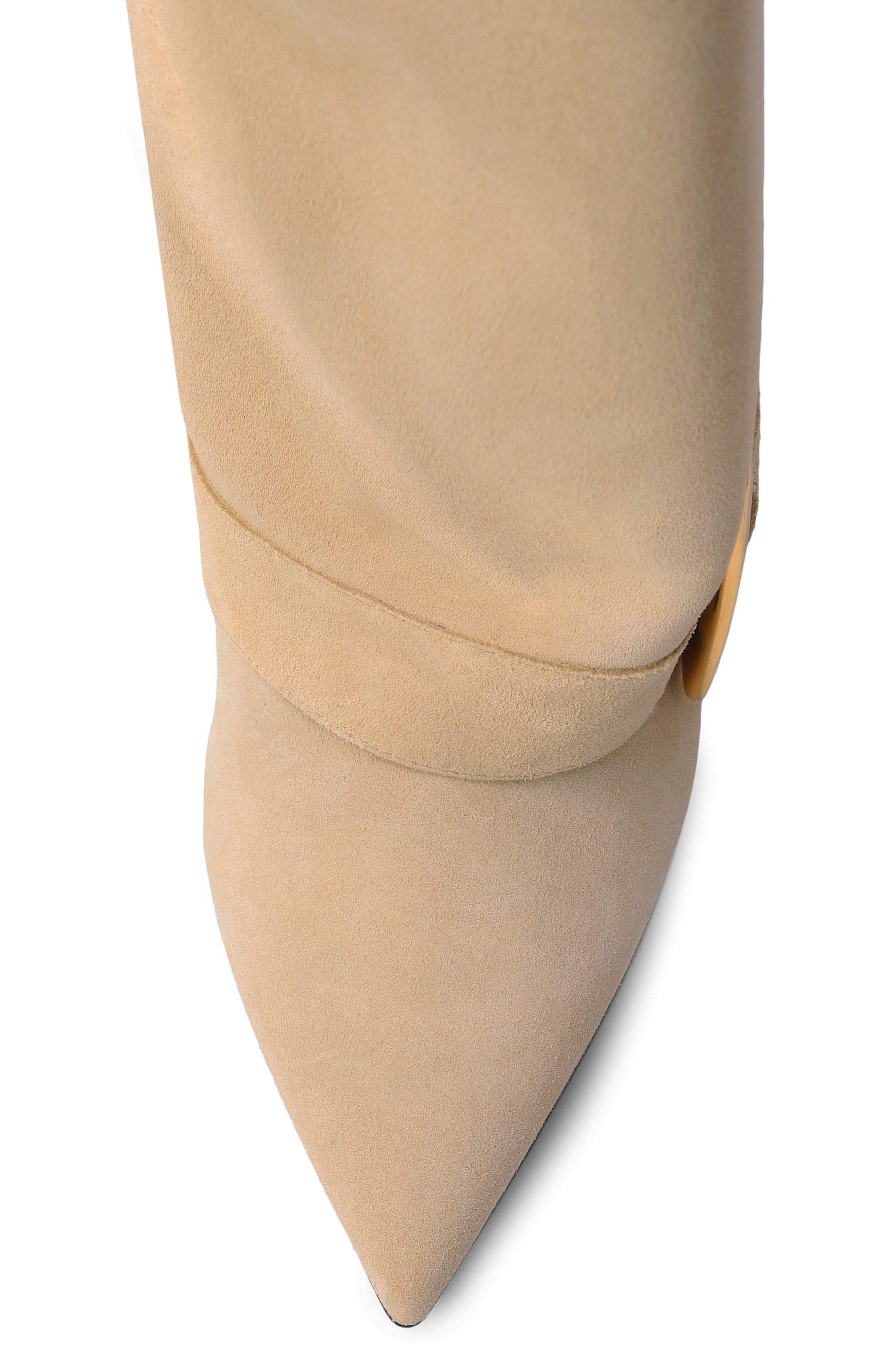 Замшевые сапоги anthem 75 BALMAIN бежевого цвета по цене 199500 руб., арт. GN1TA143/LCTA, фото 6 Замшевые сапоги anthem 75 BALMAIN, арт. GN1TA143/LCTA, фото 6