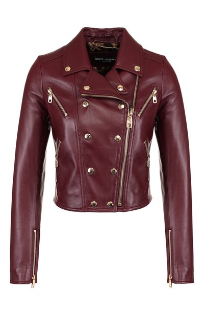 Укороченная кожаная куртка DOLCE & GABBANA, арт. F9D47L/FUL89, фото 1