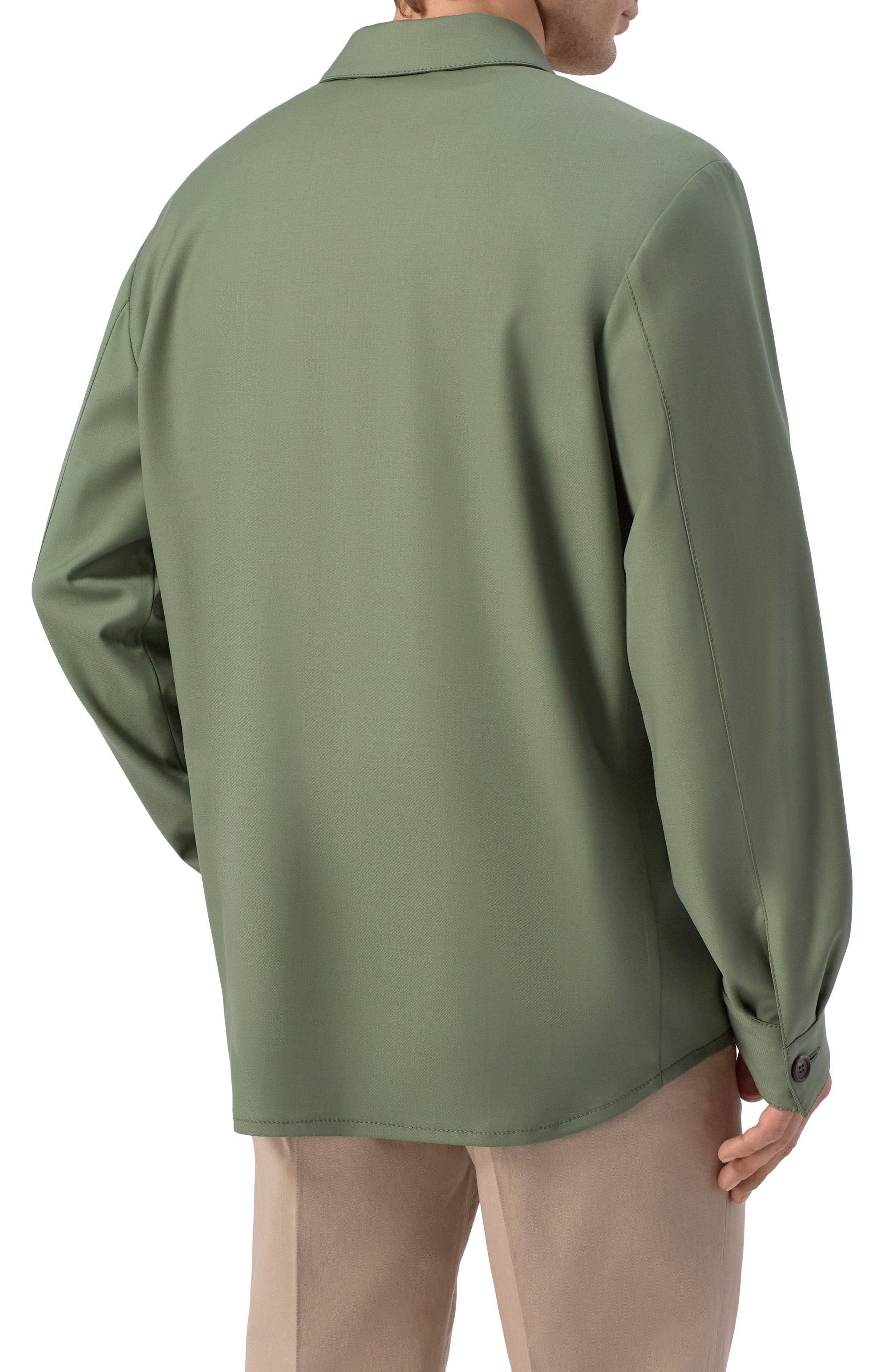 Шерстяная куртка-рубашка MVST, арт. M26.CSM.J404/V0074-TECH W00L, фото 4