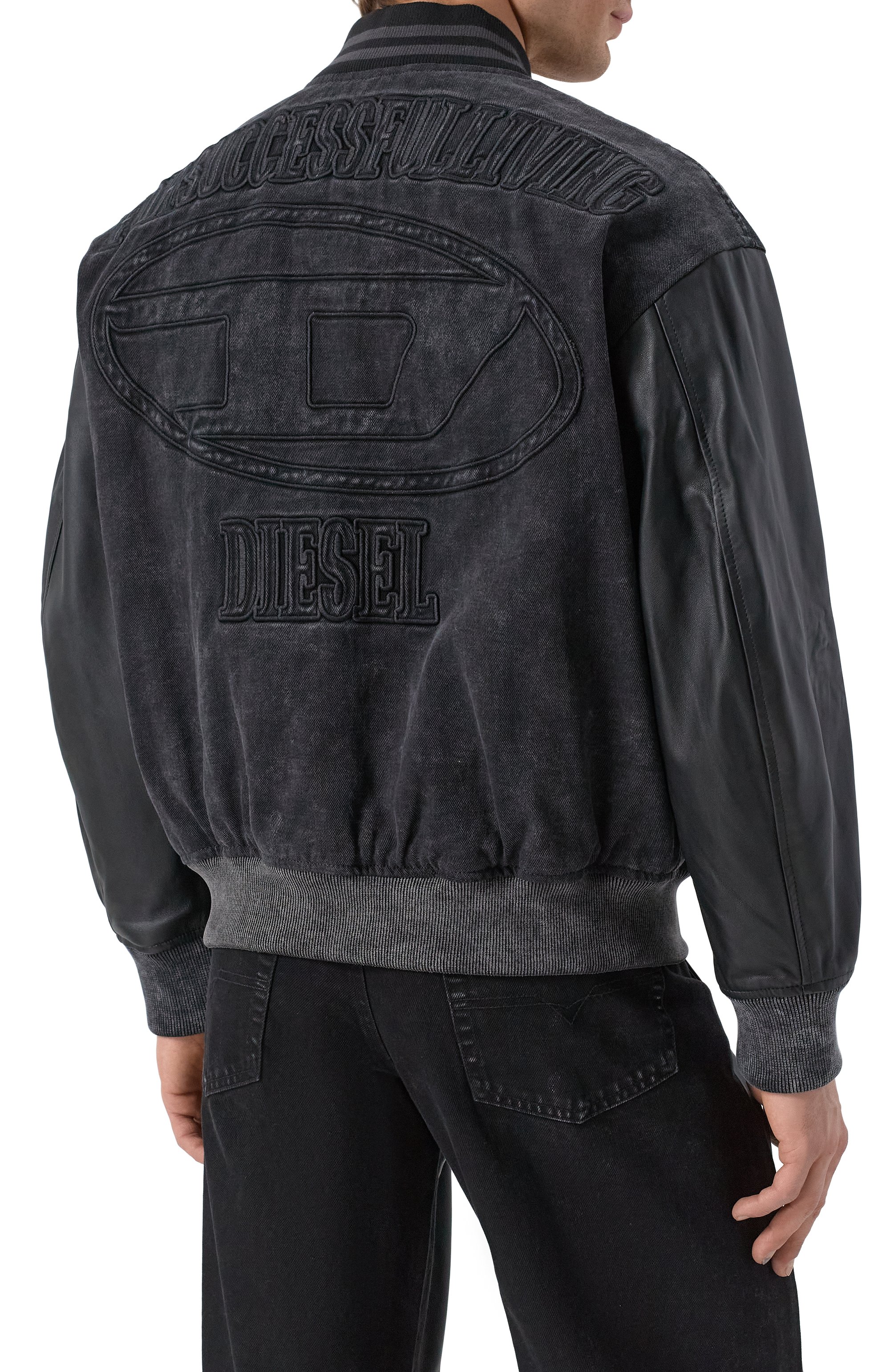 Комбинированный бомбер DIESEL, арт. A17366/0IKAW, фото 4