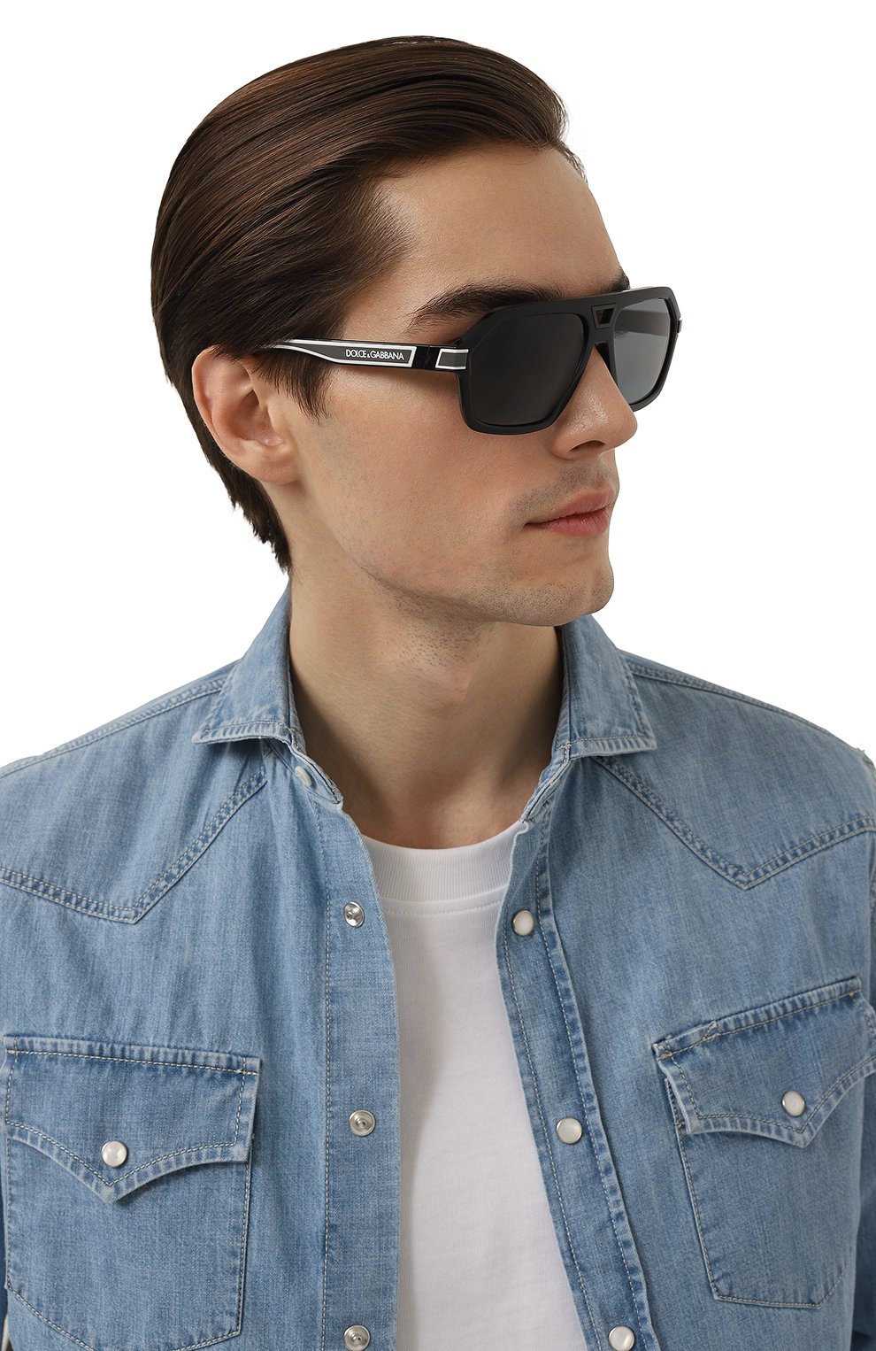 Солнцезащитные очки DOLCE & GABBANA черного цвета по цене 39450 руб., арт. 6176-501/81, фото 2 Солнцезащитные очки DOLCE & GABBANA, арт. 6176-501/81, фото 2