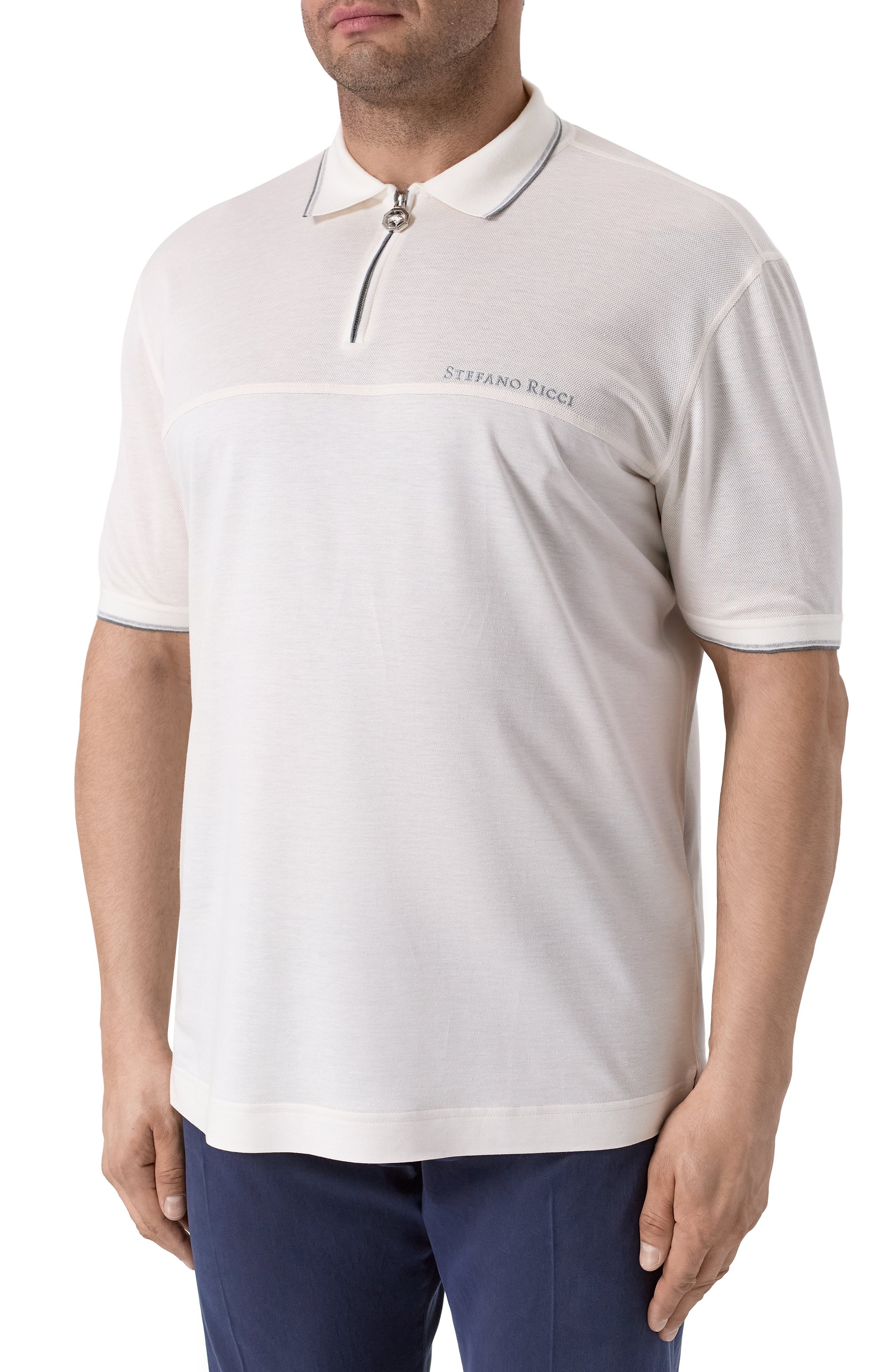 Поло из шелка и льна STEFANO RICCI, арт. K919053P31/T25102/62, фото 3