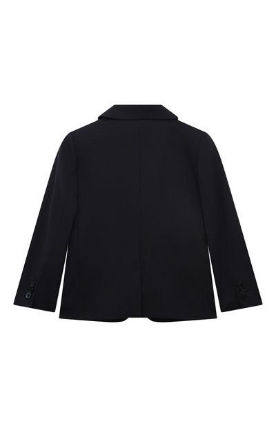 Шерстяной пиджак IL GUFO темно-синего цвета по цене 66600 руб., арт. PATGB102W0060/10A-14A, фото 2 Шерстяной пиджак IL GUFO, арт. PATGB102W0060/10A-14A, фото 2