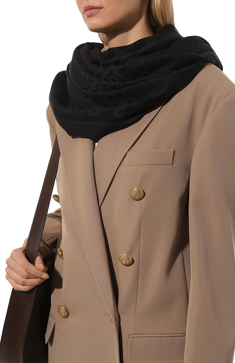 Шаль из шелка и шерсти BOSS, арт. 50510871, фото 2