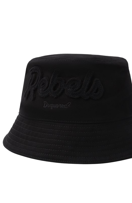 Хлопковая панама Dsquared2 HAM0109/05C00001 Чёрный  HAM0109/05C00001 Фото 3