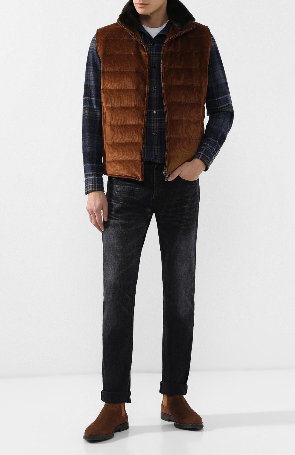 Рубашка из смеси шерсти и кашемира с воротником кент RALPH LAUREN, арт. 790720966, фото 2