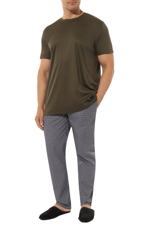 Хлопковая футболка Van Laack PAR0/180031/3XL Хаки  PAR0/180031/3XL Фото 2