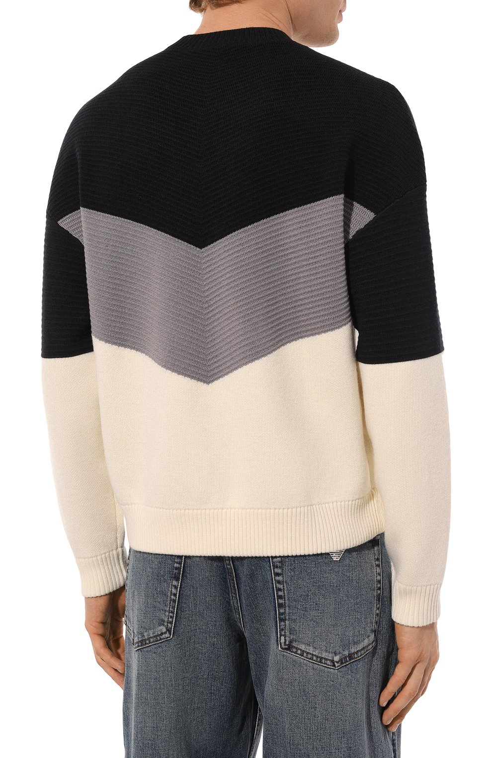 Джемпер из шерсти и хлопка EMPORIO ARMANI, арт. 6D1MXR/1MKGZ, фото 4