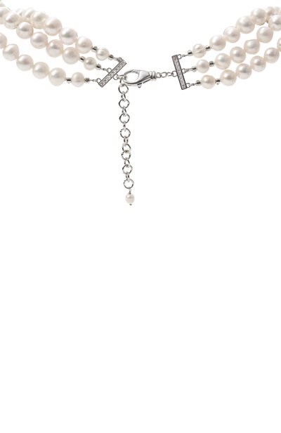 Колье princess diana BLUEJAY белого цвета по цене 69080 руб., арт. BJ-PD-W, фото 4 Колье princess diana BLUEJAY, арт. BJ-PD-W, фото 4