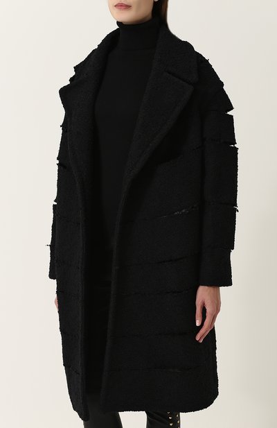 Однотонное пальто свободного кроя с разрезами TOM FORD, арт. CP1417-SDX002, фото 3