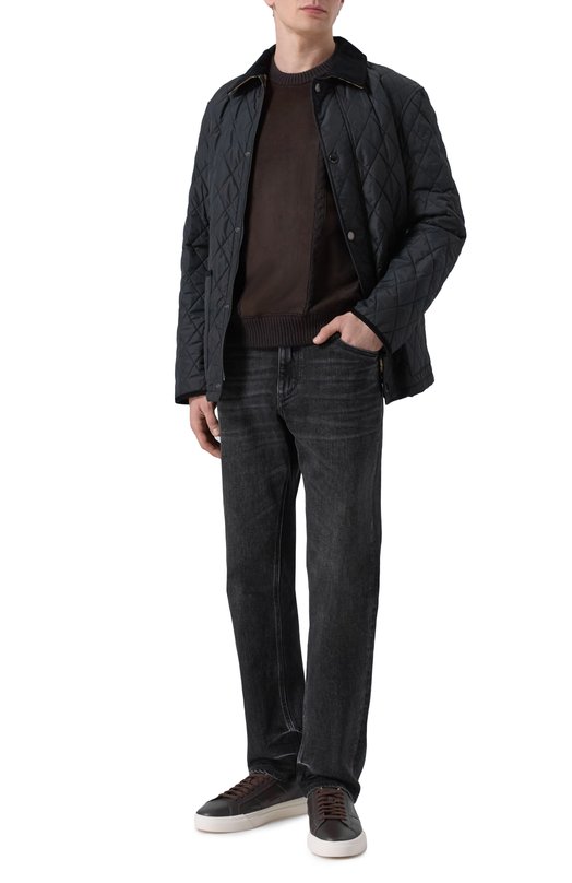 Кашемировый свитер с замшевой отделкой MVST M25.1MM.K011/K003 Коричневый  M25.1MM.K011/K003 Фото 2