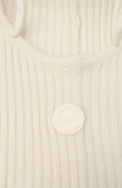 Капор из шерсти и кашемира YVES SALOMON белого цвета по цене 18200 руб., арт. 26WKA500XXMACL, фото 3 Капор из шерсти и кашемира YVES SALOMON, арт. 26WKA500XXMACL, фото 3