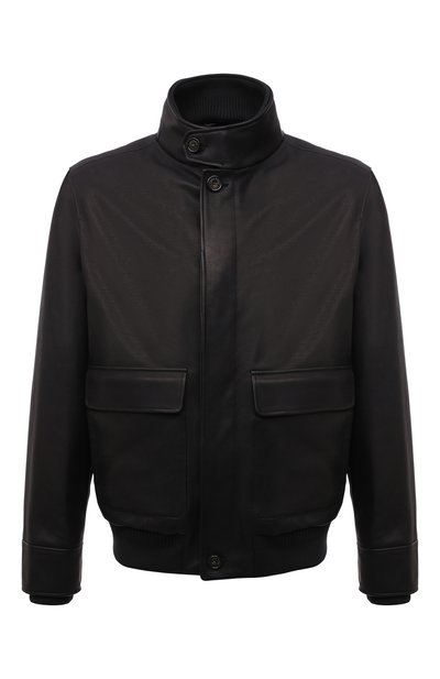 Мужской кожаный бомбер с меховой подкладкой LORO PIANA, арт. FAL8001
