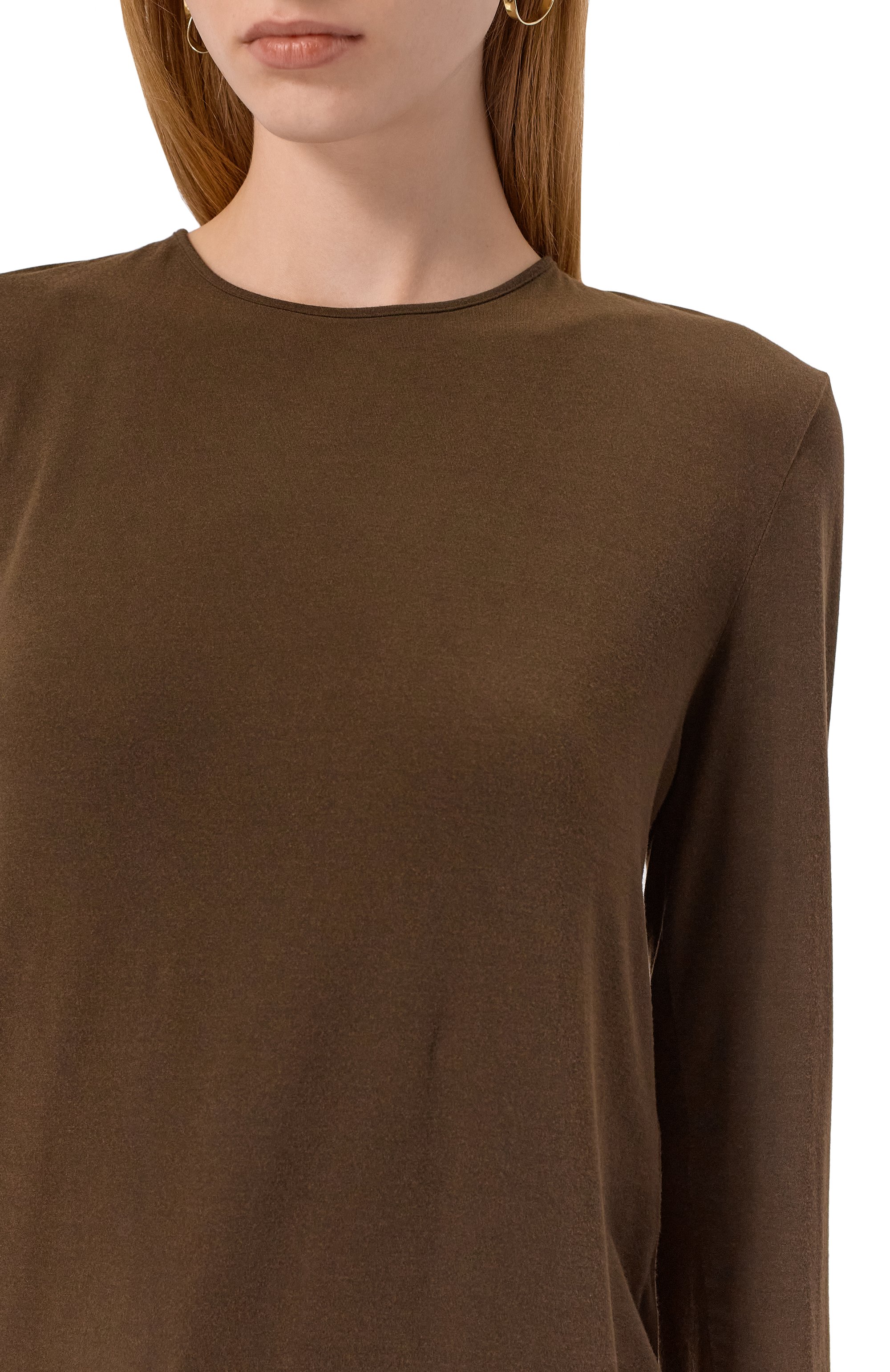 Топ UMA WANG коричневого цвета по цене 34750 руб., арт. UP1038, фото 5 Топ UMA WANG, арт. UP1038, фото 5