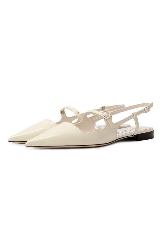 Лакированные балетки Didi Jimmy Choo DIDI FLAT/PAT Кремовый DIDI FLAT/PAT