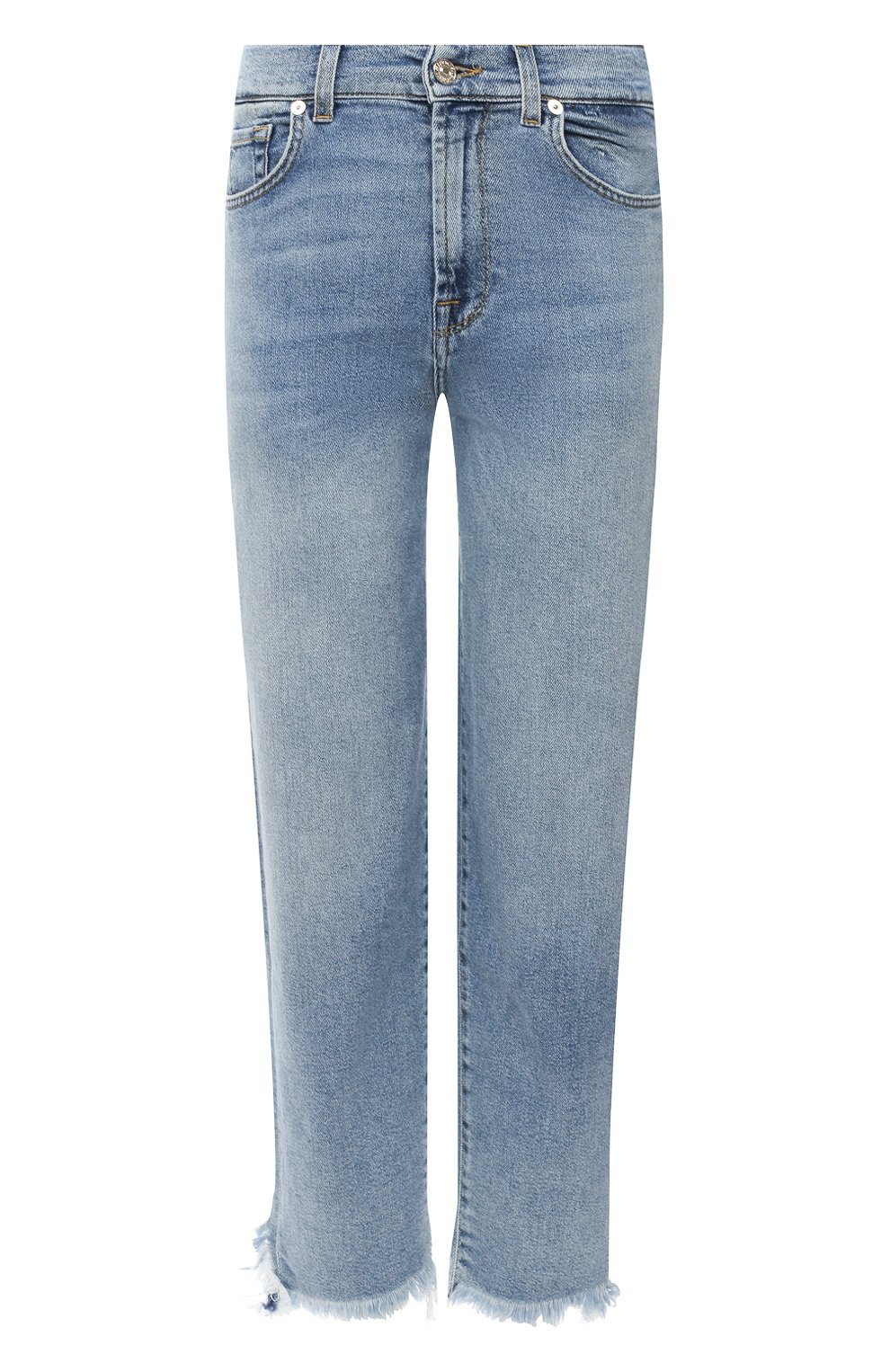 Джинсы 7 FOR ALL MANKIND голубого цвета по цене 27750 руб., арт. JSA71200L0, фото 1 Джинсы 7 FOR ALL MANKIND, арт. JSA71200L0, фото 1