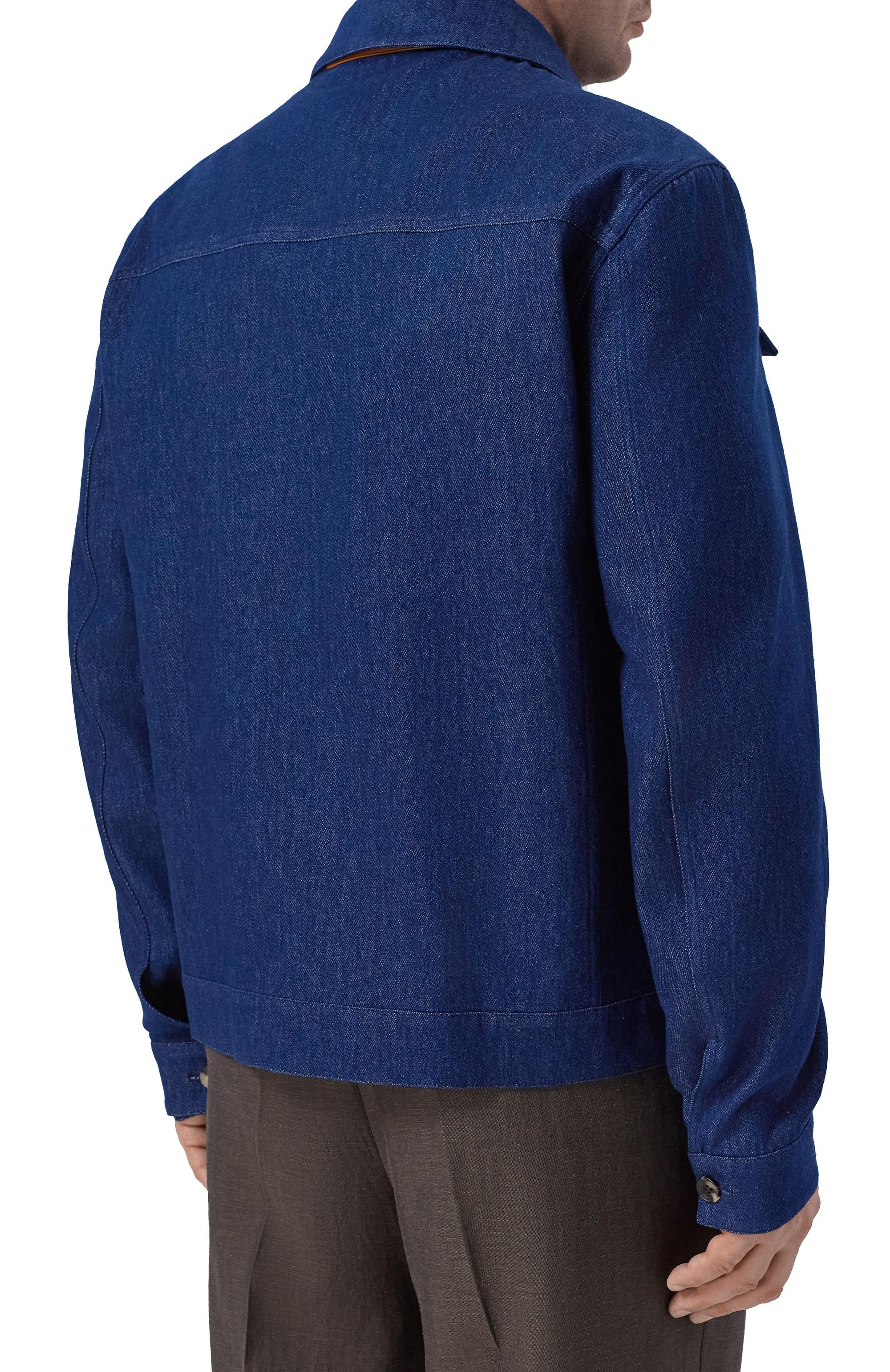 Джинсовая куртка KITON темно-синего цвета по цене 452500 руб., арт. UW2334V0832H_001, фото 4 Джинсовая куртка KITON, арт. UW2334V0832H_001, фото 4